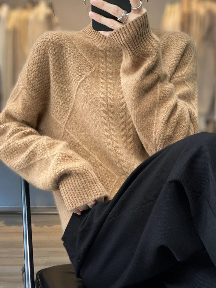 Soft Cashmere Turtleneck Sweater for Women