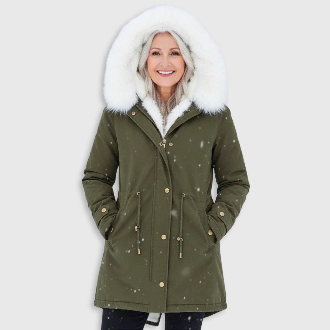 Victoire — Fur Hood Parka Winter Jacket for Women