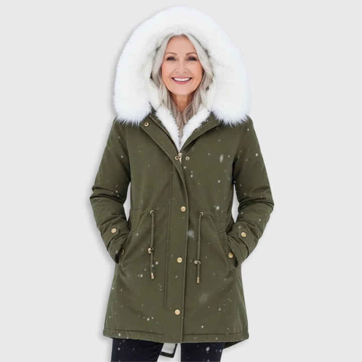 Victoire — Fur Hood Parka Winter Jacket for Women