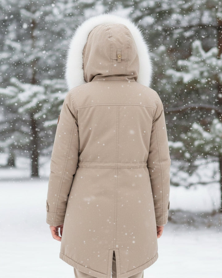 Victoire — Fur Hood Parka Winter Jacket for Women