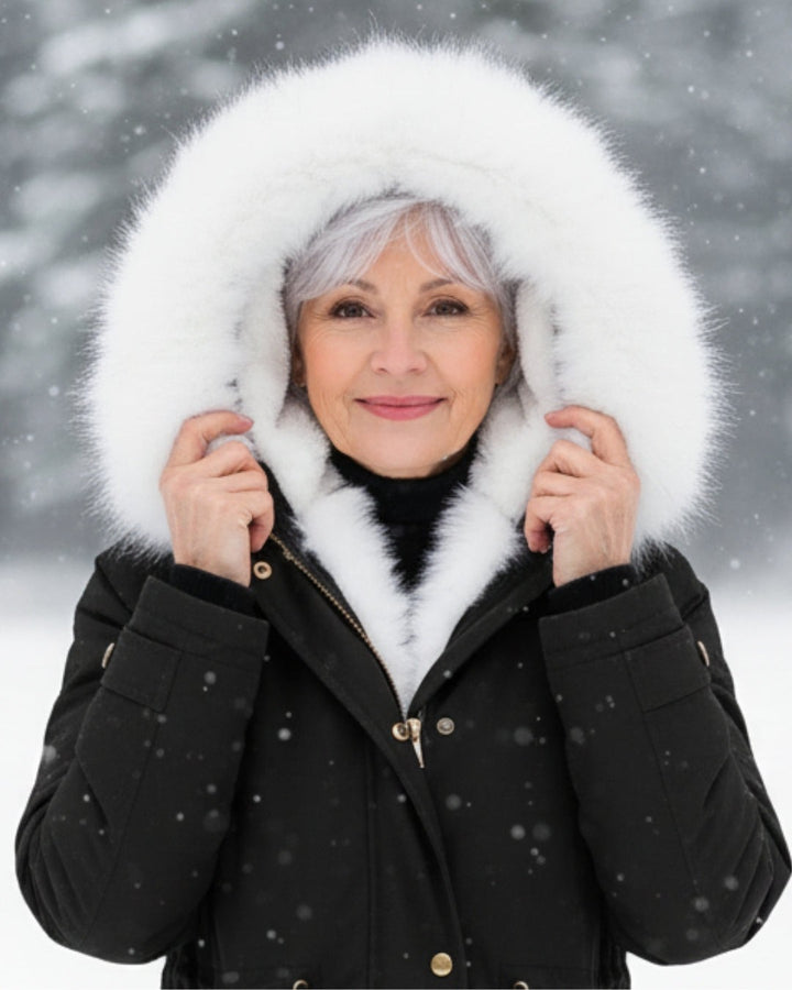 Victoire — Fur Hood Parka Winter Jacket for Women