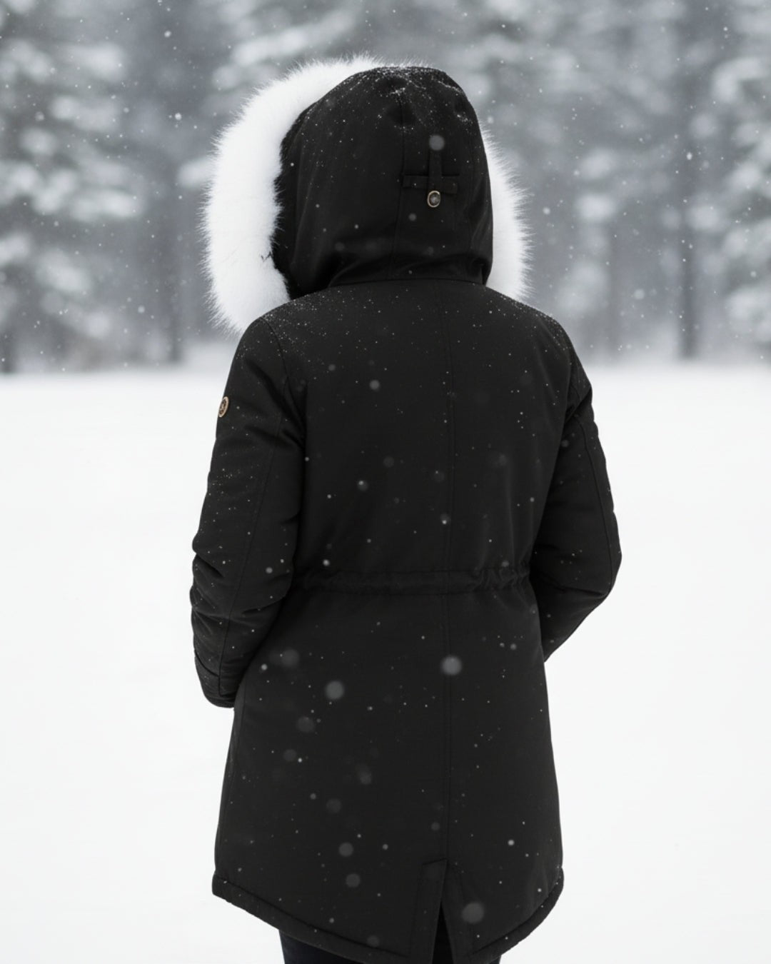 Victoire — Fur Hood Parka Winter Jacket for Women