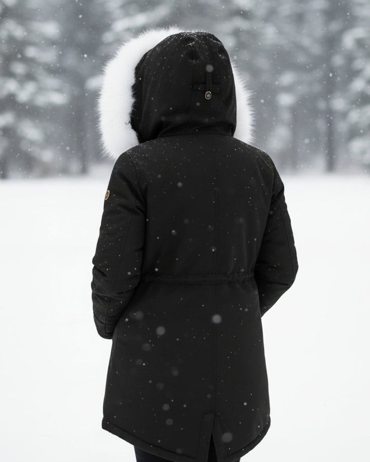 Victoire — Fur Hood Parka Winter Jacket for Women