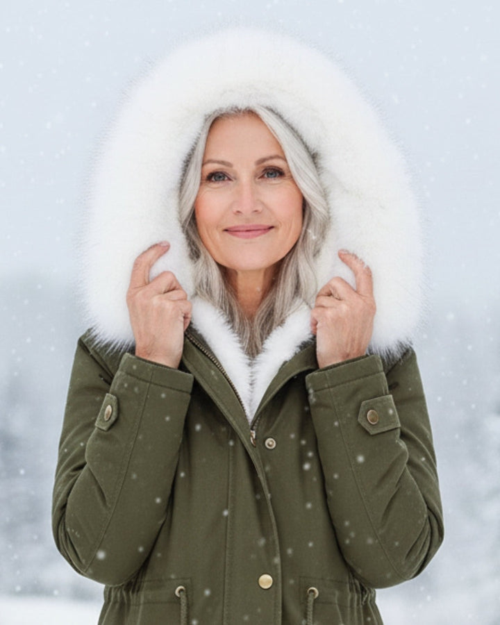 Victoire — Fur Hood Parka Winter Jacket for Women