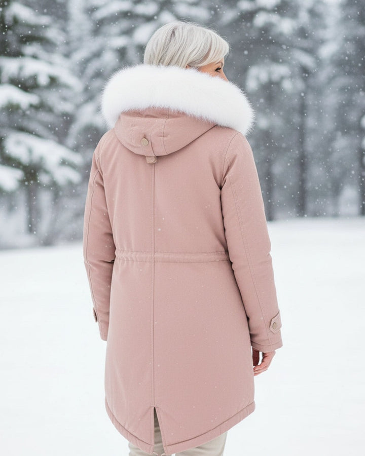 Victoire — Fur Hood Parka Winter Jacket for Women