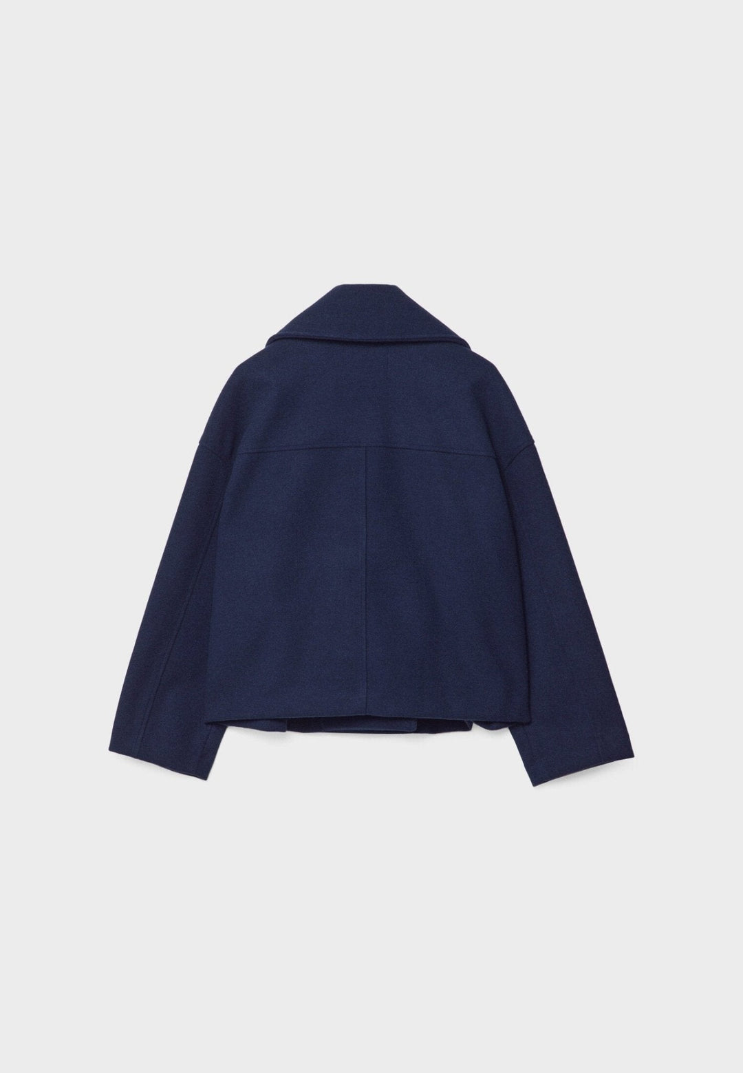 Gaetane Double Breasted Cropped Wool Blend Coat for Women