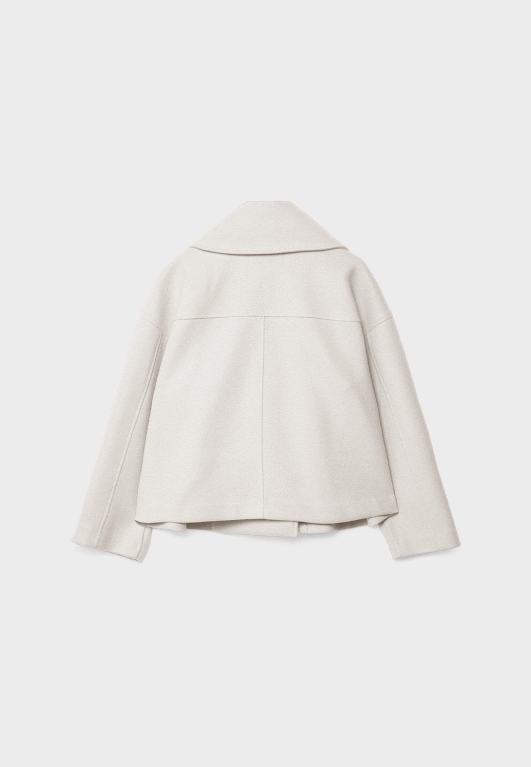 Gaetane Double Breasted Cropped Wool Blend Coat for Women
