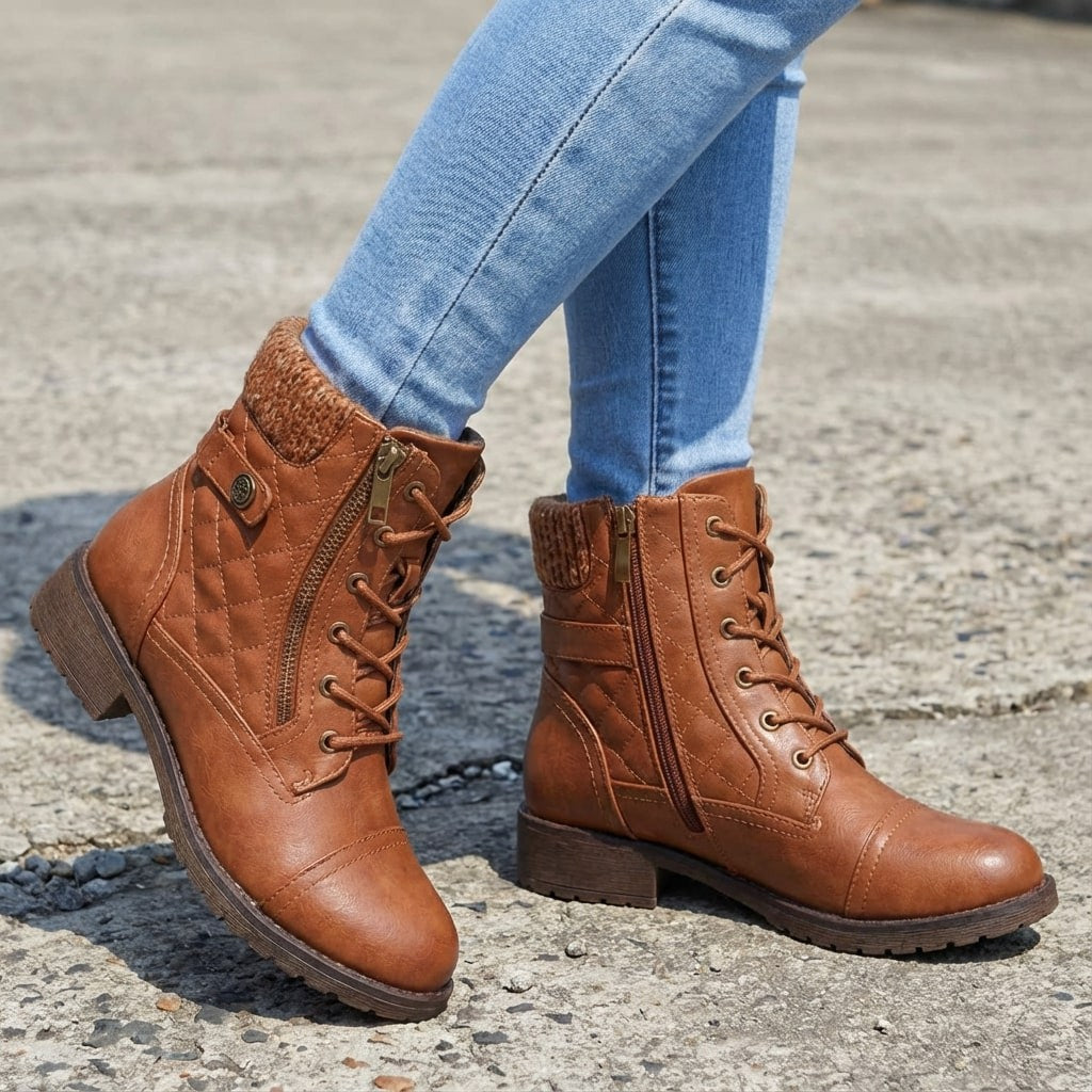 Hadley leather heeled ankle boots — image 1