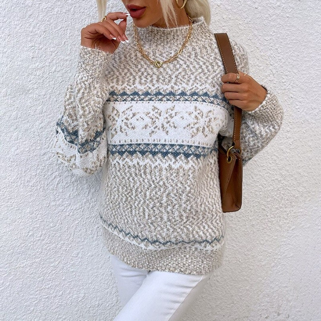 Hattie snowflake fair isle knit sweater — image 4