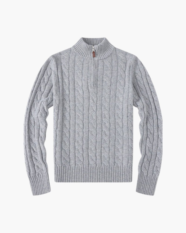 Quarter Zip Wool Sweater for Women