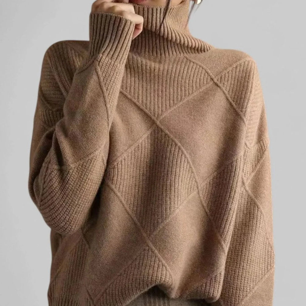 Oversized Turtleneck Sweater for Women