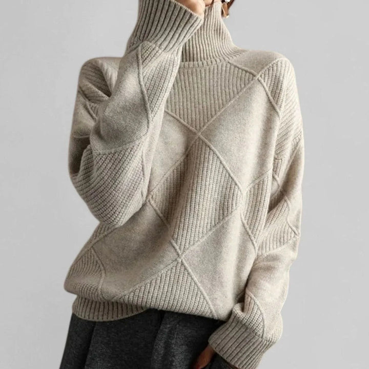 Oversized Turtleneck Sweater for Women
