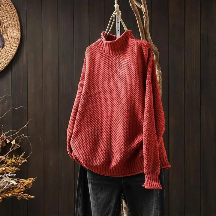 Cable Knit Wool Sweater for Women