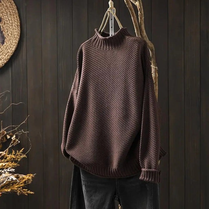 Cable Knit Wool Sweater for Women