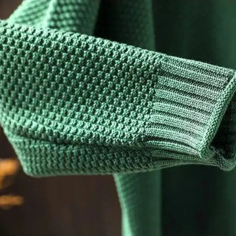 Cable Knit Wool Sweater for Women