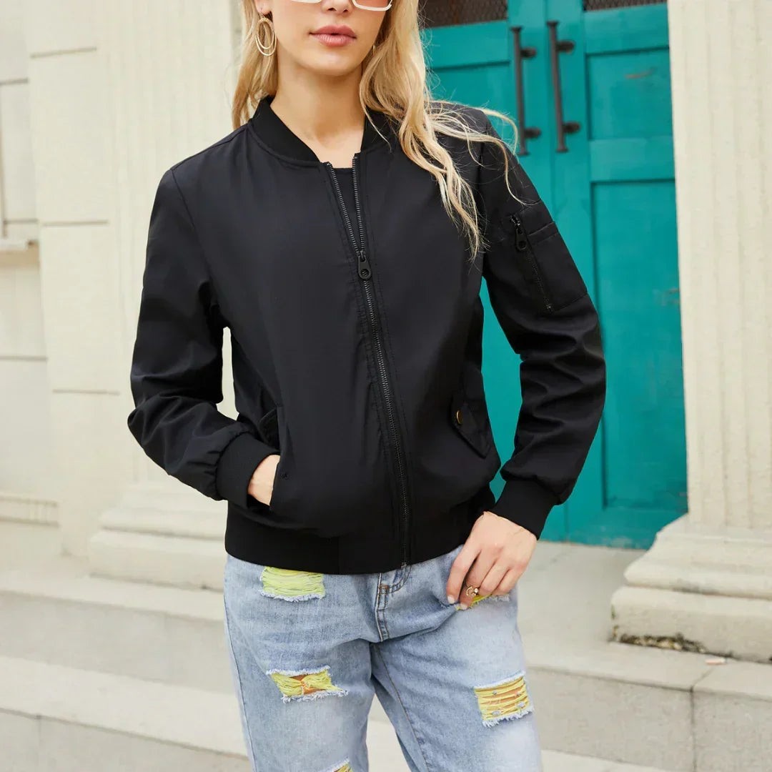 Jenna oversized zip up bomber jacket — image 2