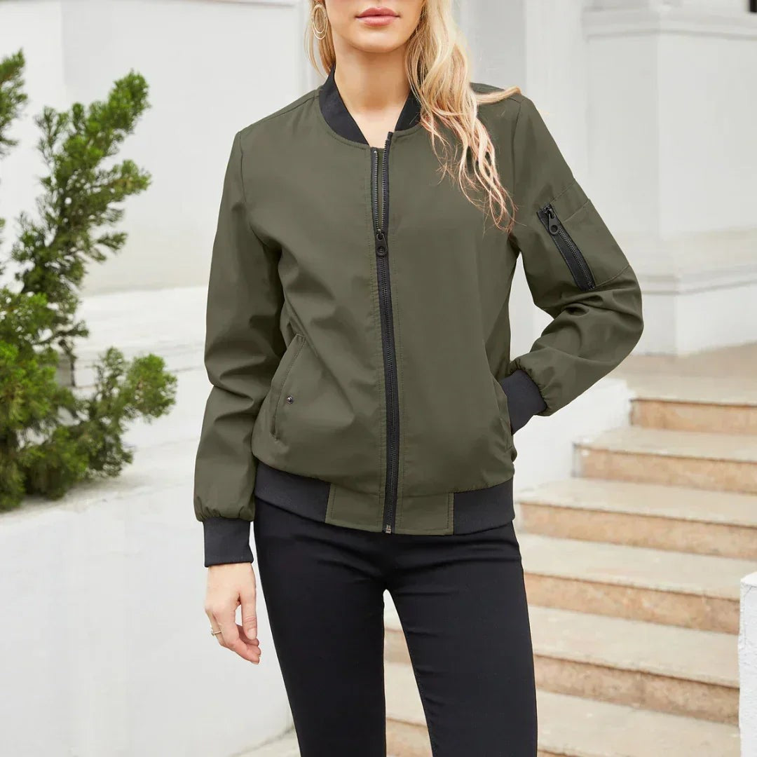 Jenna oversized zip up bomber jacket — image 5