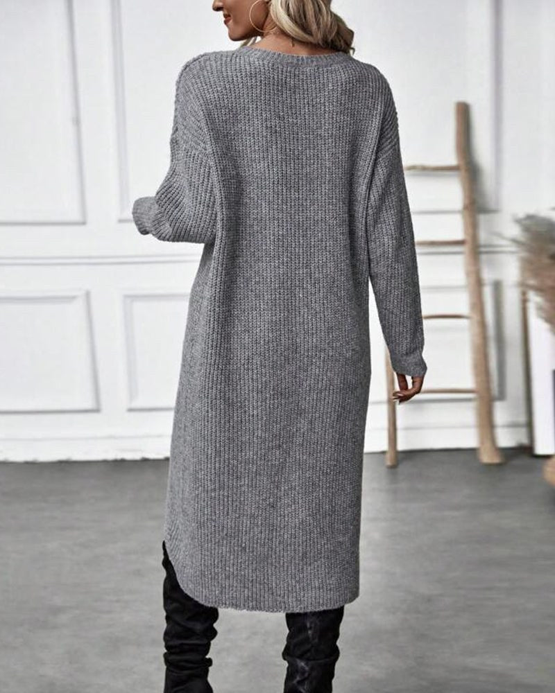 Joceline — Wool Knit Wrap Sweater Dress (4), StyleTruly