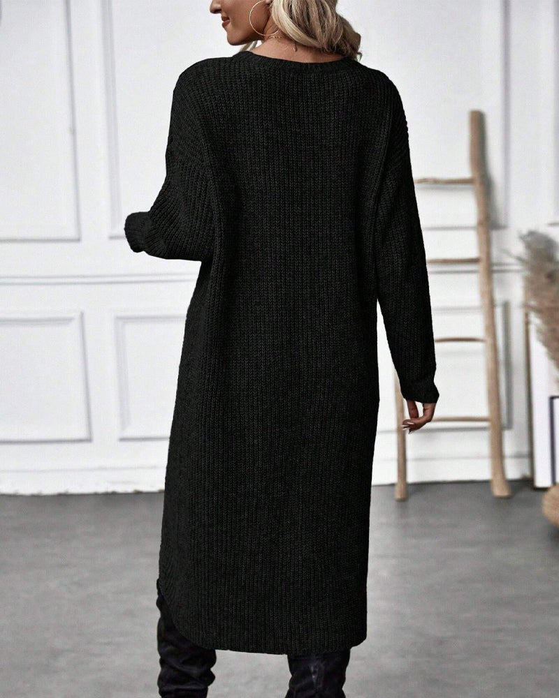 Joceline — Wool Knit Wrap Sweater Dress (15), StyleTruly