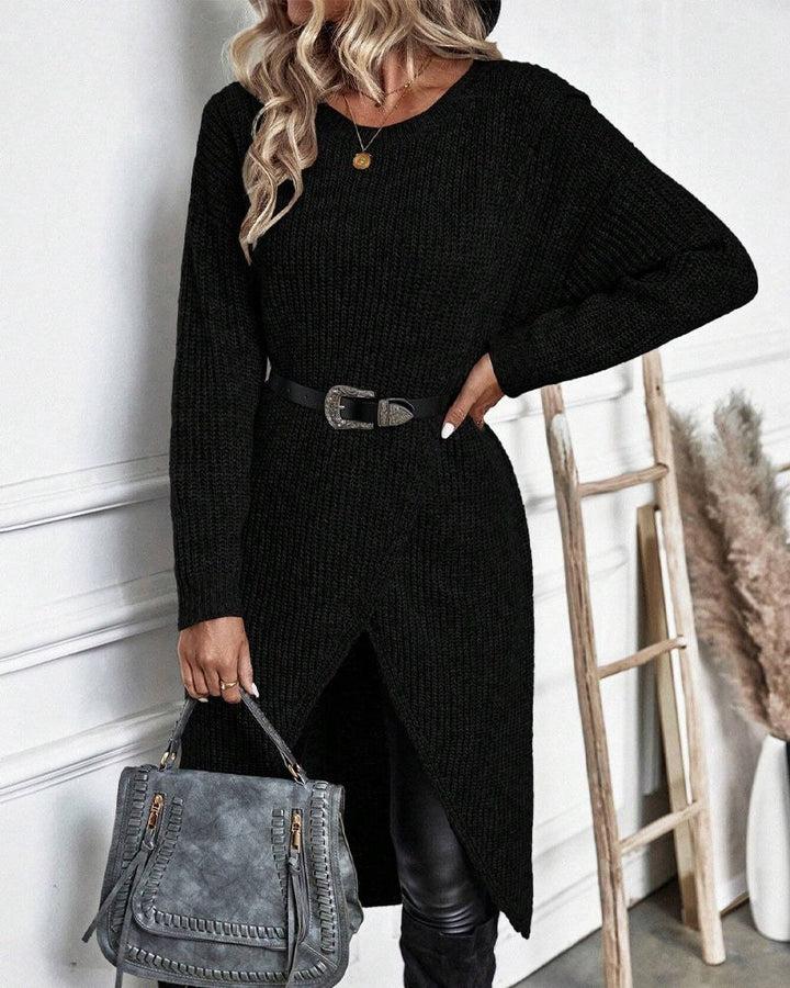Joceline — Wool Knit Wrap Sweater Dress (17), StyleTruly