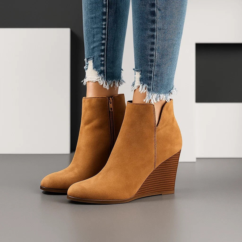 Juliet suede wedge ankle boots — image 1