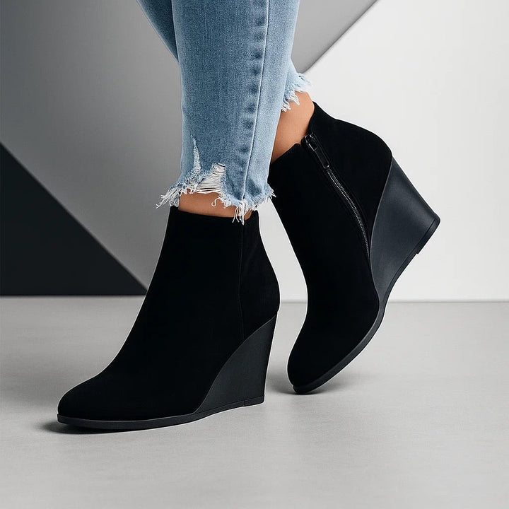 Juliet suede wedge ankle boots — image 6