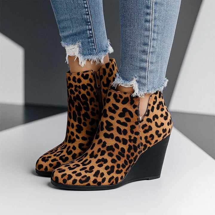 Juliet suede wedge ankle boots — image 7