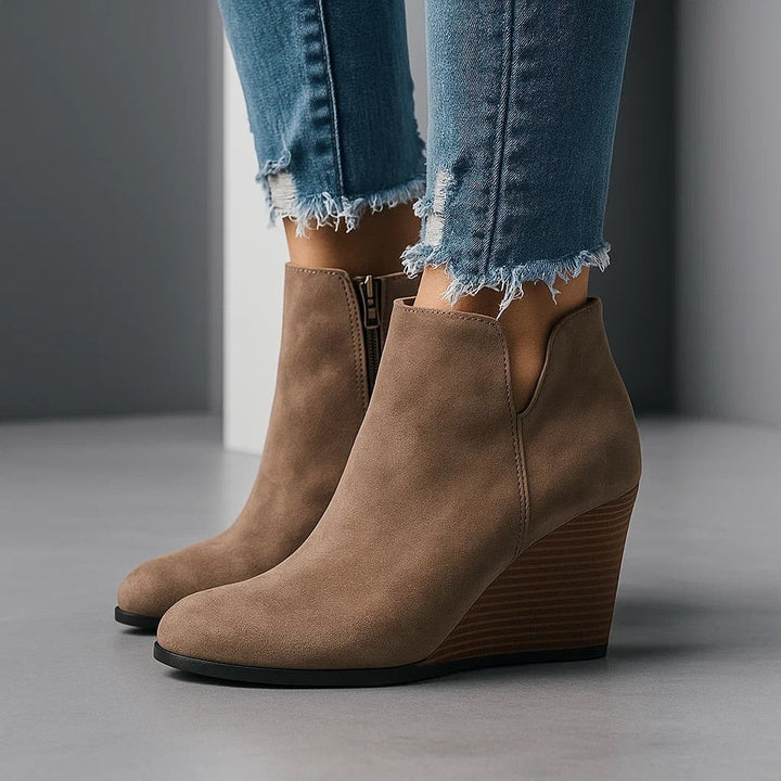 Juliet suede wedge ankle boots — image 8