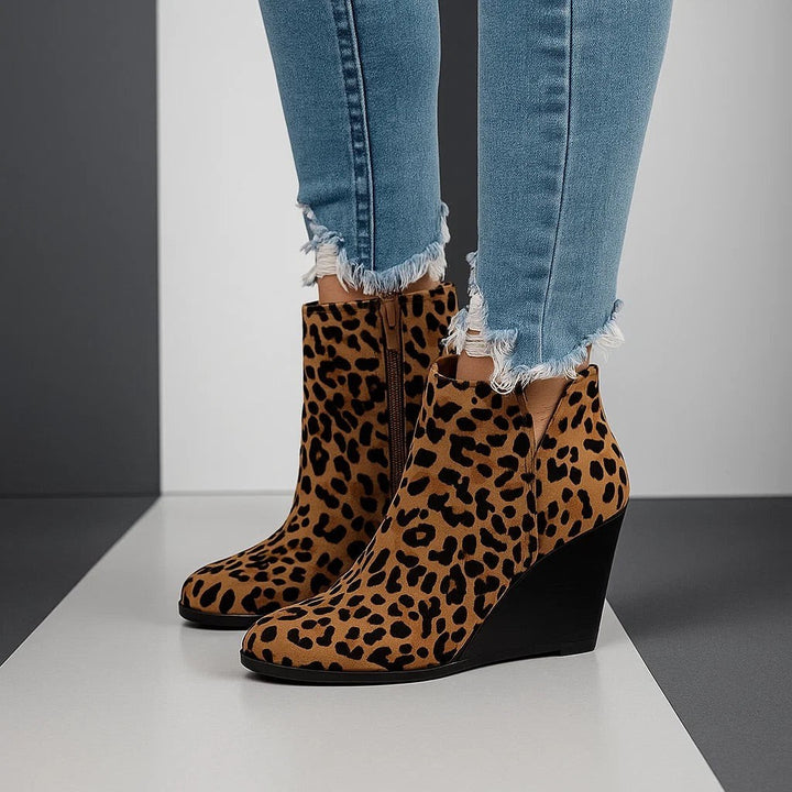 Juliet suede wedge ankle boots — image 9