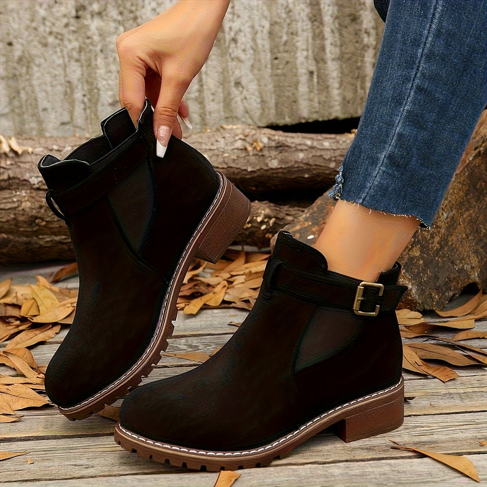 Juniper chunky buckle lug sole chelsea boots — image 2