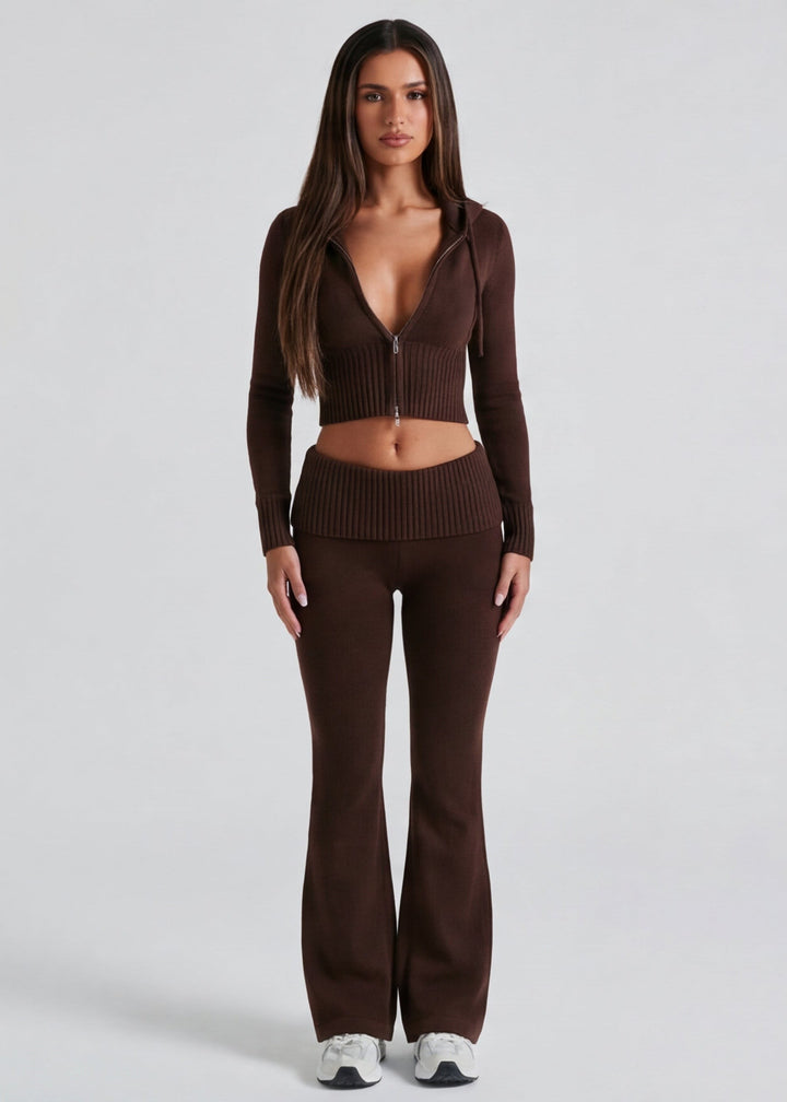 Zeliana — Knit Matching Lounge Set for Women