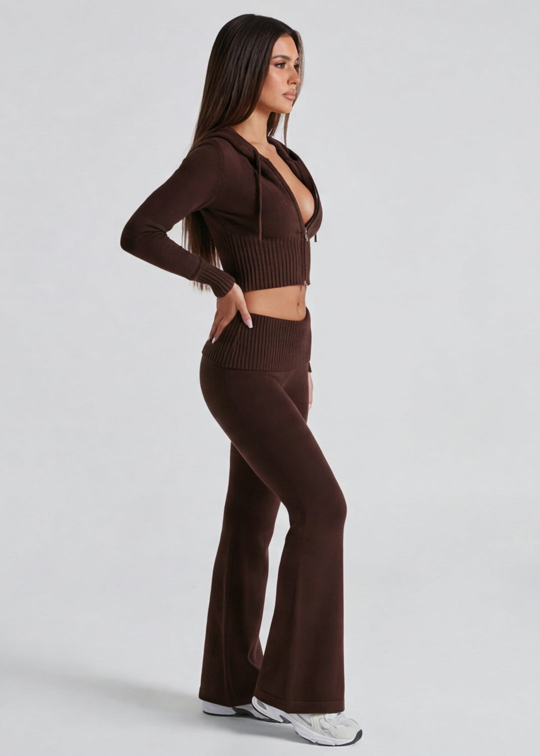 Zeliana — Knit Matching Lounge Set for Women