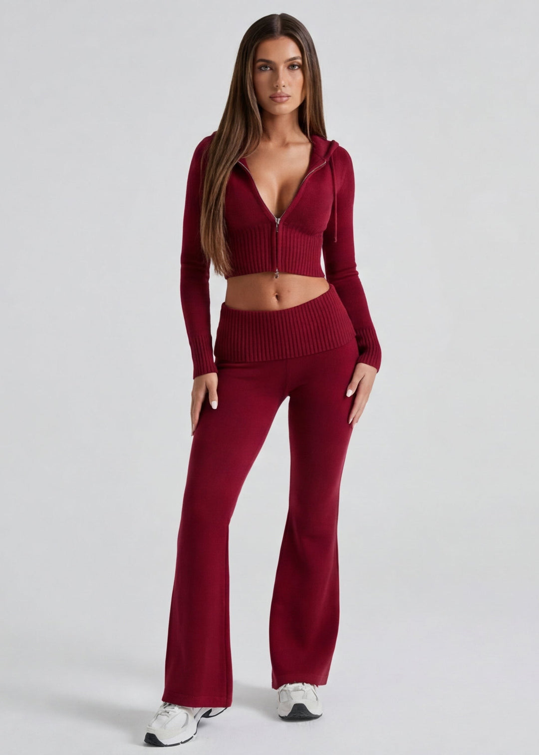Zeliana — Knit Matching Lounge Set for Women