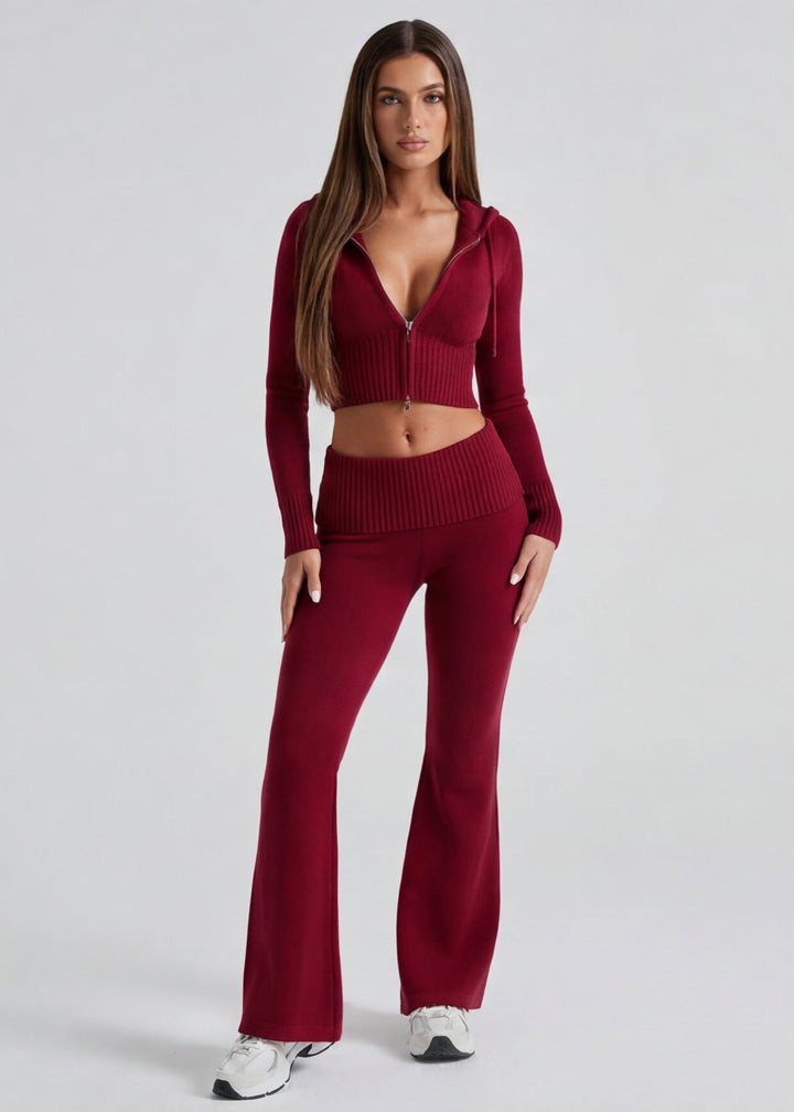 Zeliana — Knit Matching Lounge Set for Women