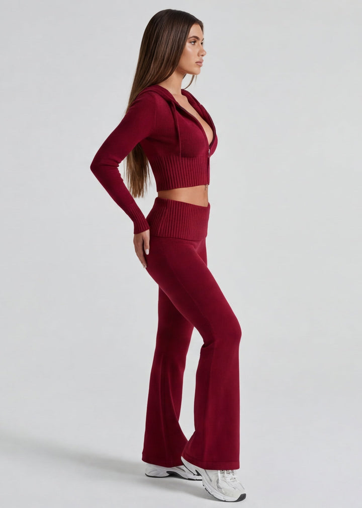 Zeliana — Knit Matching Lounge Set for Women