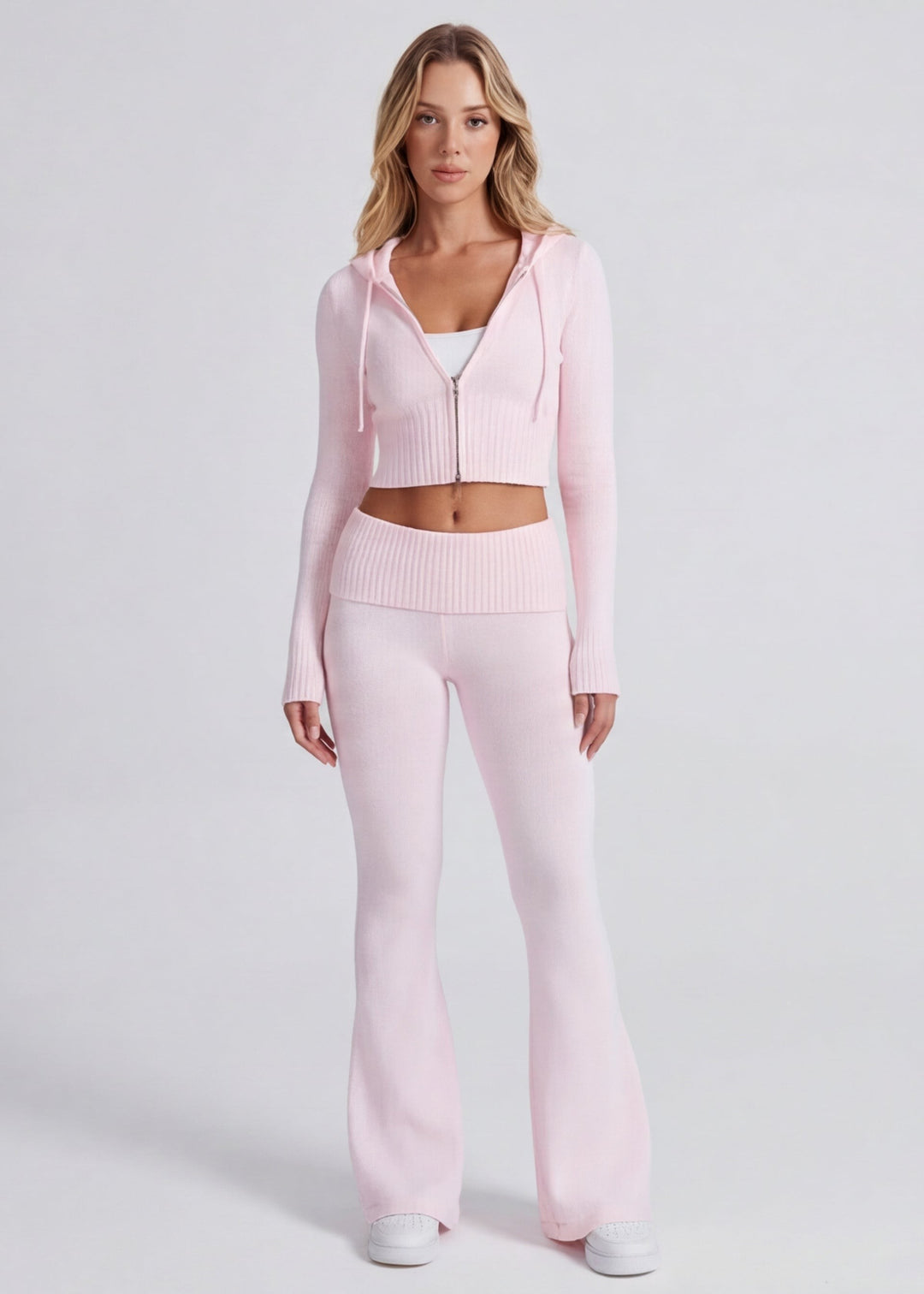 Zeliana — Knit Matching Lounge Set for Women