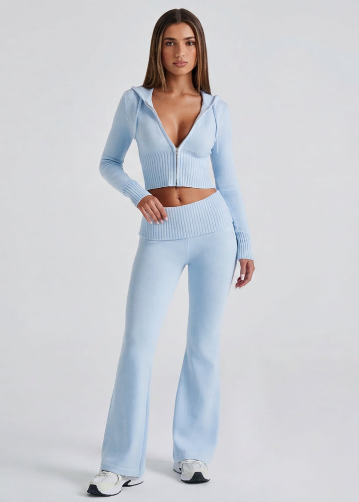 Zeliana — Knit Matching Lounge Set for Women