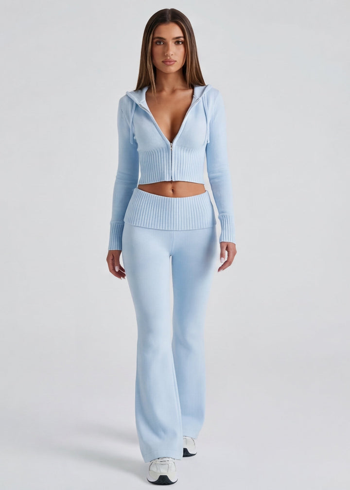 Zeliana — Knit Matching Lounge Set for Women
