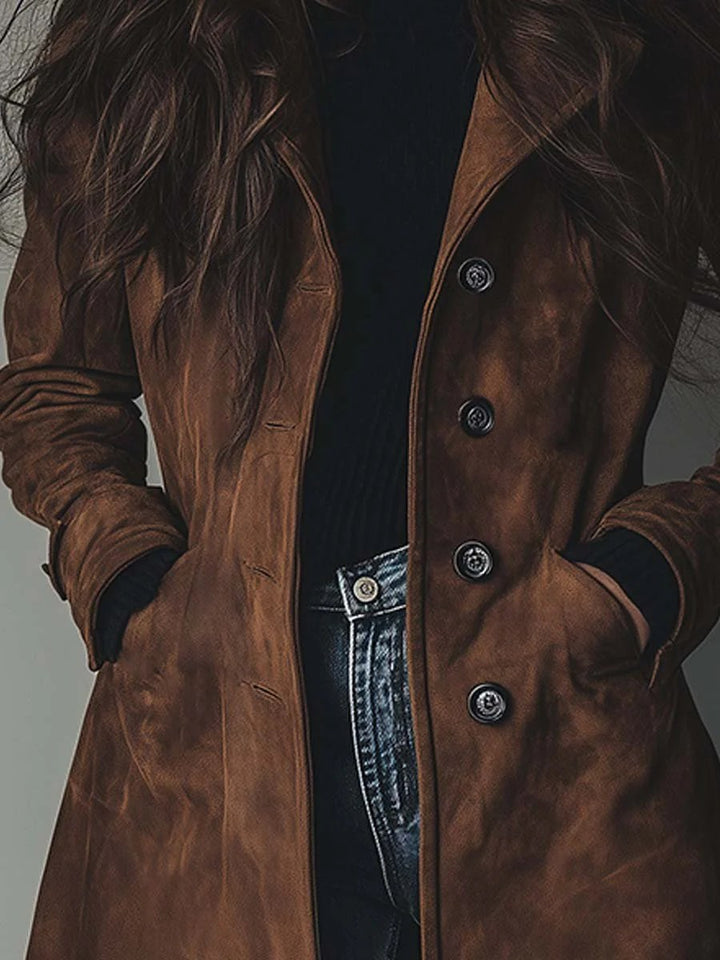 Lauren belted suede trench coat — image 3