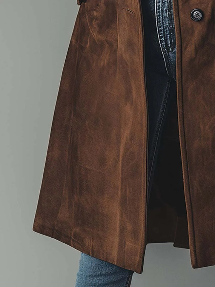 Lauren belted suede trench coat — image 5