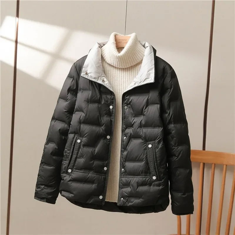 Lena quilted high neck puffer jacket — image 5