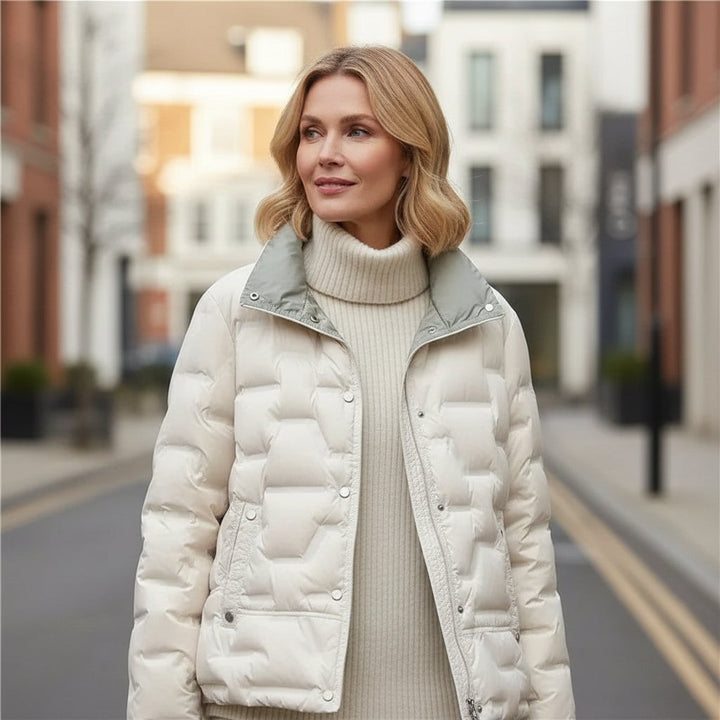 Lena quilted high neck puffer jacket — image 6