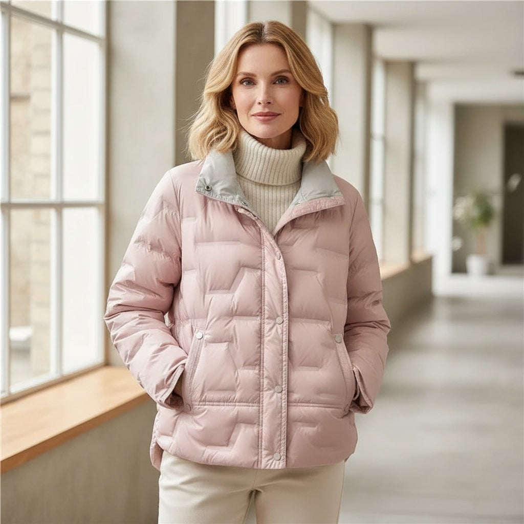 Lena quilted high neck puffer jacket — image 7