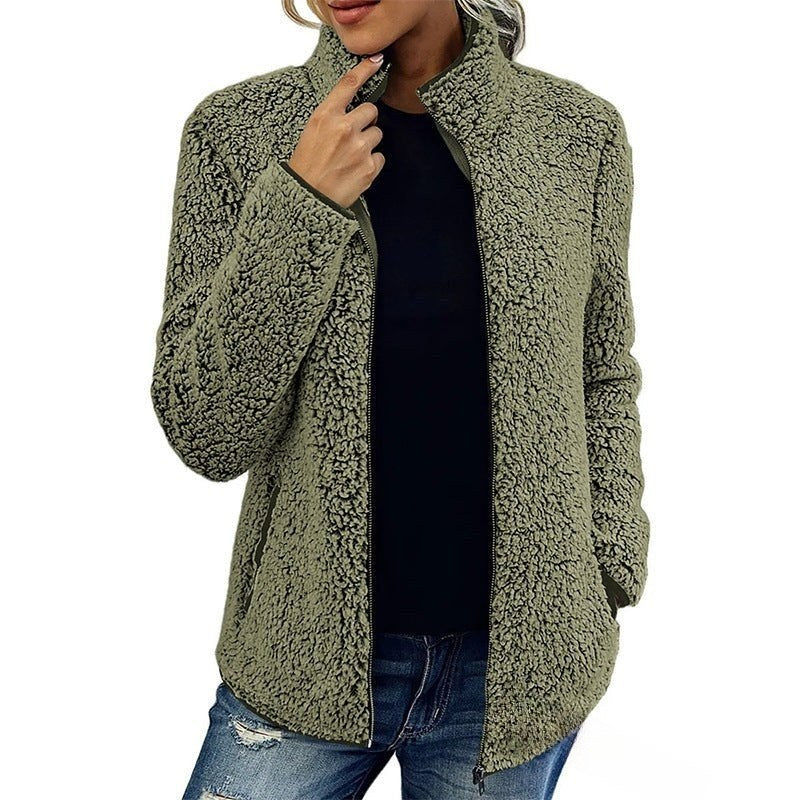Leona zip up sherpa fleece jacket — image 4