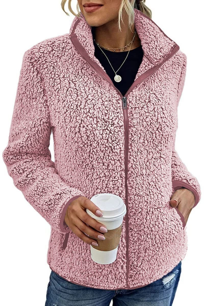 Leona zip up sherpa fleece jacket — image 6