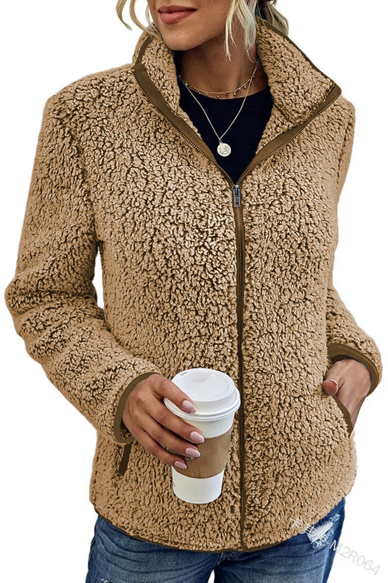 Leona zip up sherpa fleece jacket — image 8