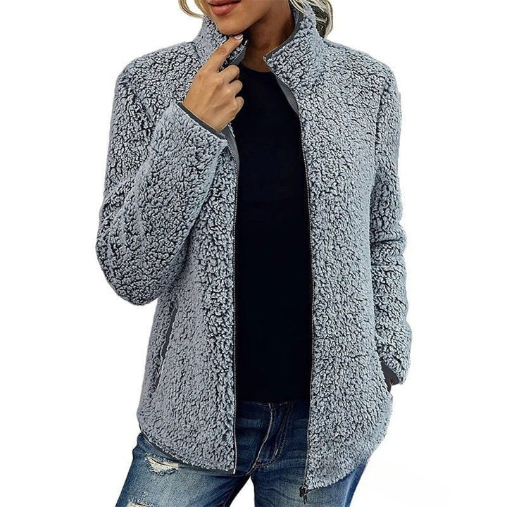 Leona zip up sherpa fleece jacket — image 9