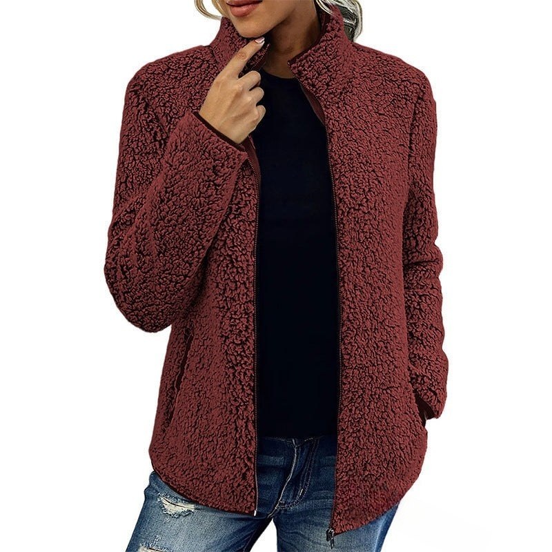 Leona zip up sherpa fleece jacket — image 10
