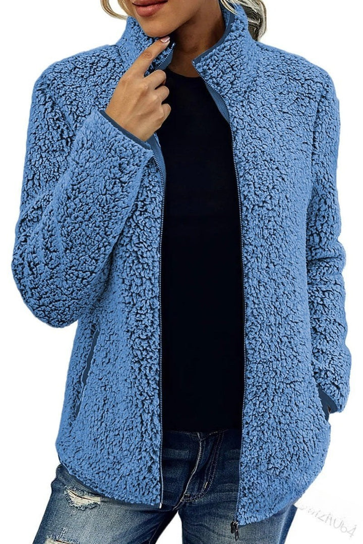 Leona zip up sherpa fleece jacket — image 11