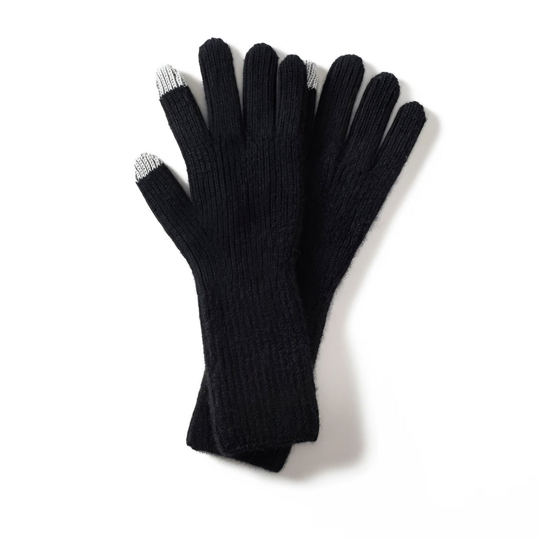 Linnea ribbed knit warm winter gloves — image 2